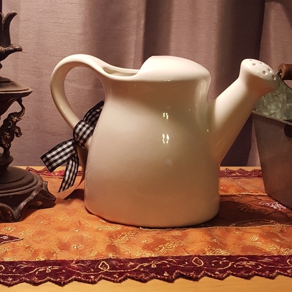 Rae Dunn Watering Can Bloom Pitcher - Picture 3 of 4